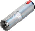Miniatyrbild 7 av 10: Neutrik NA3MJ XLR (m) - 6,35 mm jack stereo (f) adapter