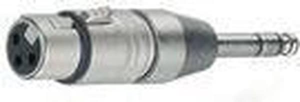Neutrik NA3FP XLR (f) - 6,35 mm jack stereo (m) adapter