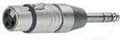 Miniatyrbild 8 av 8: Neutrik NA3FP XLR (f) - 6,35 mm jack stereo (m) adapter