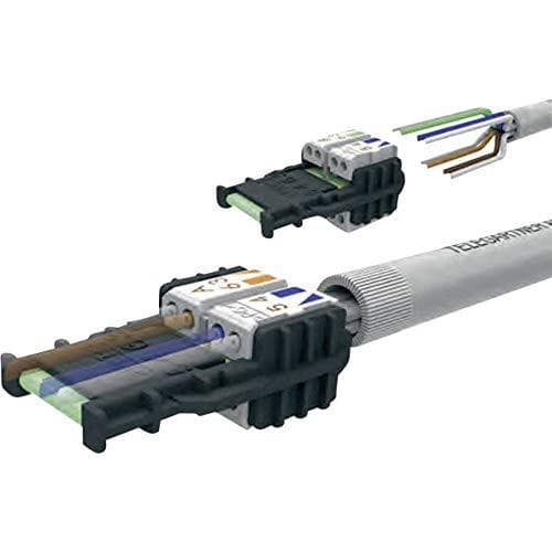 Telegärtner J00026A3000 RJ45-kontakt Kat.6A (djup) Oskärmad T568A