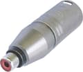 Miniatyrbillede 3 af 8: Neutrik NA2MPMF XLR (m) - RCA (f) adapter