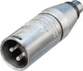 Miniatyrbillede 7 af 8: Neutrik NA2MPMF XLR (m) - RCA (f) adapter