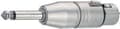 Miniatyrbillede 9 af 9: Neutrik NA2FP XLR (f) - 6,35 mm Jack mono (m) adapter