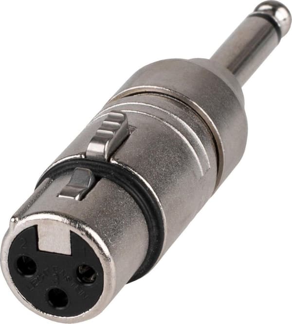 Neutrik NA2FP XLR (f) - 6,35 mm Jack mono (m) adapter