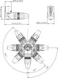Miniatyrbild 2 av 5: Neutrik NC3MRX-BAG XLR 3-stift (m) rätvinkelkontakt / svart
