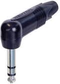 Miniatyrbillede 4 af 5: Neutrik NP3RX-BAG Jackstik 6,35 mm Stik, vinklet Antal ben: 3 Stereo Sort 1 stk.