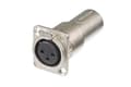 Miniatyrbild 3 av 3: Neutrik NA3FDM XLR-adapter XLR-uttag - XLR-kontakt Innehåll: 1 st.