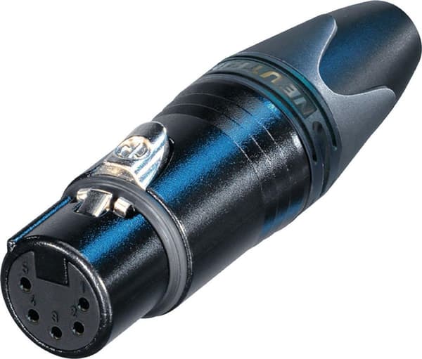 Neutrik NTR-NC5FXX-B XLr Kabel Stik 5 Kabel Stik/lige Xx Lodde Tilslutninger Sort