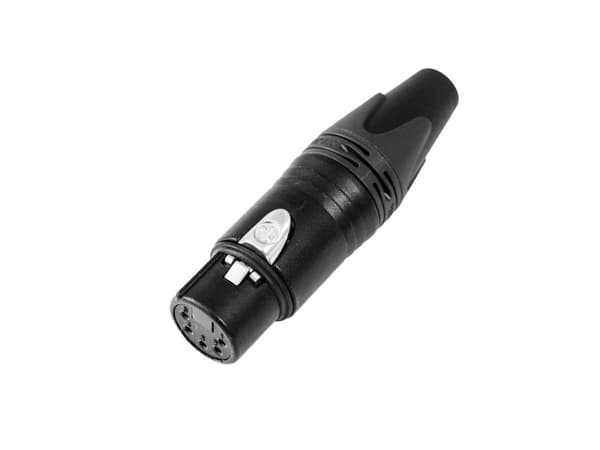 Neutrik NTR-NC5FXX-B XLr Kabel Stik 5 Kabel Stik/lige Xx Lodde Tilslutninger Sort