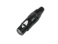 Miniatyrbillede 2 af 6: Neutrik NTR-NC5FXX-B XLr Kabel Stik 5 Kabel Stik/lige Xx Lodde Tilslutninger Sort