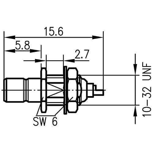 Telegärtner SMB-stik til hanpanel Lodret 50 J01160 A0021 Pakke med 1