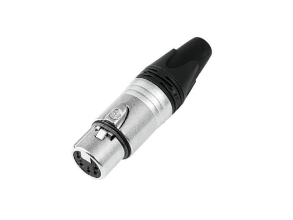 Neutrik NTR-NC5FXX Xlr Kabeluttag 5 Kabeluttag/rak Xx Lödanslutningar Nickelpläterad