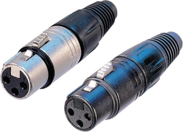 Neutrik NC3FX-BAG XLR 3-pin (V) stik / sort