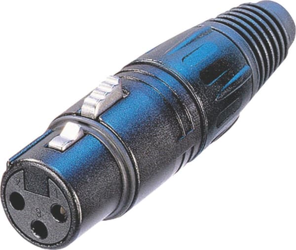 Neutrik NC3FX-BAG XLR 3-pin (V) stik / sort