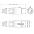 Miniatyrbillede 2 af 7: Neutrik NC3FX-BAG XLR 3-pin (V) stik / sort