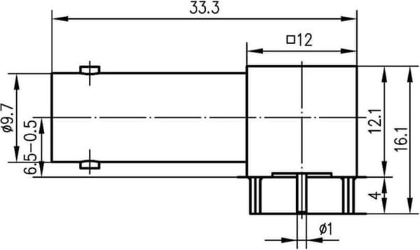 Telegärtner J01003A0030 J01003A0030 BNC-stik Sokkel, vandret montering 75 Ω 1 stk.