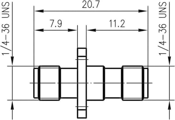 Telegärtner J01154A0011 J01154A0011 SMBA-adapter SMA-stik - SMA-stik 1 stk.