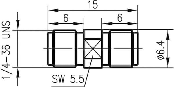 Telegärtner J01154A0001 J01154A0001 SMBA-adapter SMA-stik - SMA-stik 1 stk.