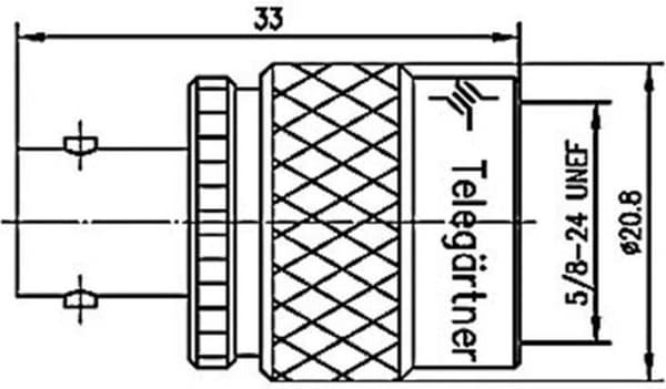 Telegärtner J01008C0825 J01008C0825 BNC-adapter BNC-uttag - N-kontakt 1 st(s)