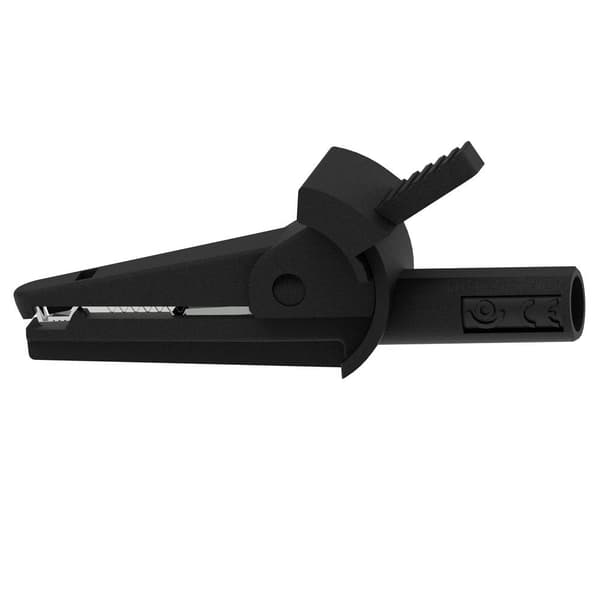 Electro PJP 5002/LM-IEC-CD1-N Krokodilklämma Svart Spännvidd max.: 9 mm Längd: 51 mm 1 st