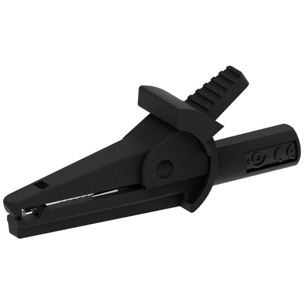 Electro PJP 5002/LM-IEC-CD1-N Krokodilklämma Svart Spännvidd max.: 9 mm Längd: 51 mm 1 st