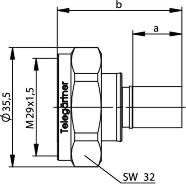 Telegärtner 7-16 DIN-stik, lige 50 Ohm J01120A0106 1 stk. (J01120A0106)
