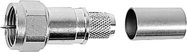 Telegärtner F -liitinpistoke, suora 75 ohm J01600A0010 1 kpl (J01600A0010)