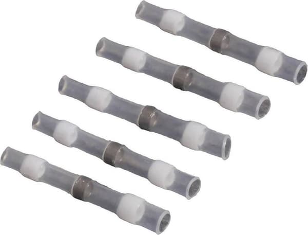Quadrios 22C461 Butt Connector med krympslang 0,25 mm² 0,34 mm² Helt isolerad Vit 1 Set (22C461)