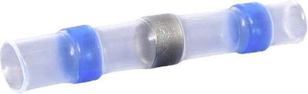 Quadrios 22C463 Butt Connector med krympeslange 1,5 mm² 2,5 mm² Fuldt isoleret blå 1 sæt (22C463)