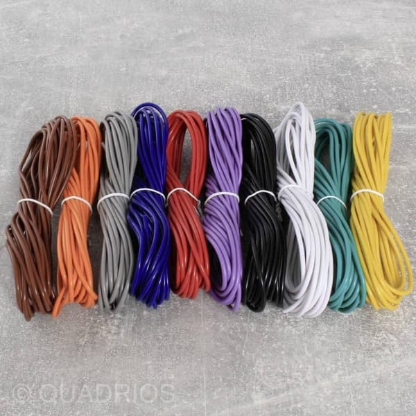 Quadrios 22CW001 ledningssortiment 1 x 0,14 mm² hvid, blå, brun, orange, grøn, gul, grå, violet, sort, rød 1 sæt (22CW001)