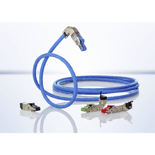 Metz Connect Fältanslutnings RJ45-kontakt 130E405042-E Kontakt Svart 1 st