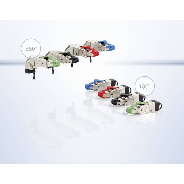 Metz Connect Fältanslutnings RJ45-kontakt 130E405042-E Kontakt Svart 1 st