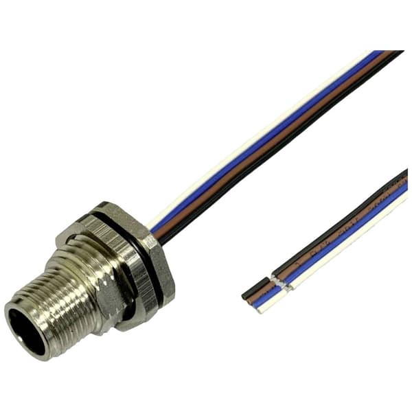 BKL Electronic 2703004 Sensor/aktuator-stiftkontakt M12 0.5 m Antal poler (RJ): 4 1 st