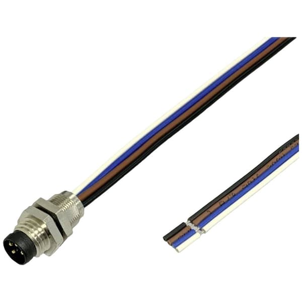 BKL Electronic 2701006 Sensor/aktuator-dosa för inbyggnad M8 0.2 m Antal poler (RJ): 3 1 st