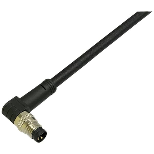 BKL Electronic 2700028 Sensor/ställdon-anslutningskabel M8 Kontakt hane vinklad 5 m Antal poler (RJ): 3 1 st