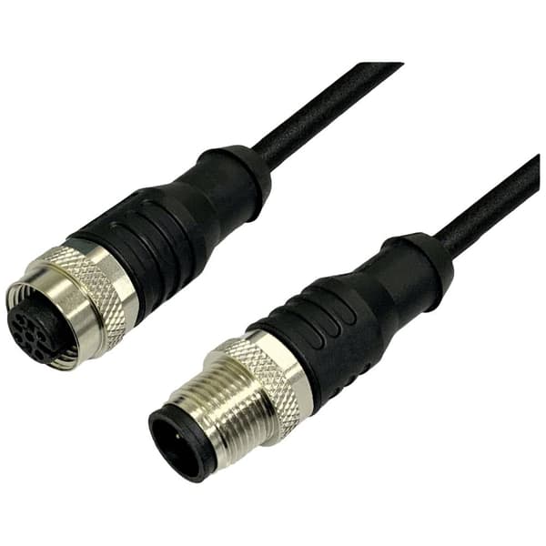 BKL Electronic 2702005 Sensor/ställdon-anslutningskabel M12 Koppling rak 10 m Antal poler (RJ): 4 1 st