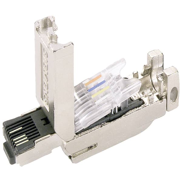 Siemens 6GK1901-1BB10-2AA0 IE FC RJ45 Plug 180, RJ45 kontaktdon med FC anslutning., 180 grader, 1 st. 6GK19011BB102AA0