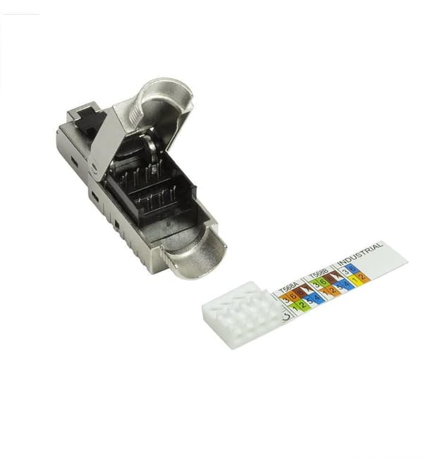 LogiLink RJ45-stik Cat.6A, T568A/T568B & PROFINET feltsamling, ISO/IEC11801, TIA568-C.2, TIA568.2-D, - 1 stk (MP0040N)