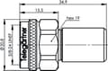 Miniatyrbillede 3 af 3: Telegärtner J01026A0012 ledningsstik N terminering krom (J01026A0012)