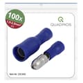 Miniatyrbild 1 av 3: Quadrios 23C492 Rundkontakt 1.5 mm² - 2.5 mm² Blå 100 st