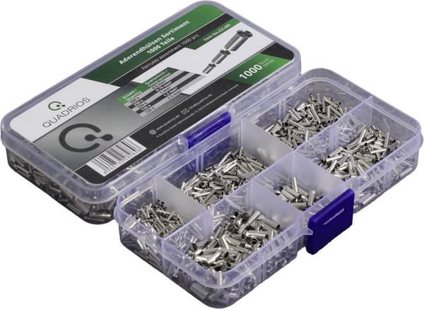 Quadrios 22C485 Sortiment af ferrules Uisoleret 1000 stk.