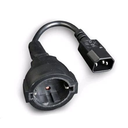 Kabelis-Pāreja Gembird Power adapter kab C14 input and Schuko output