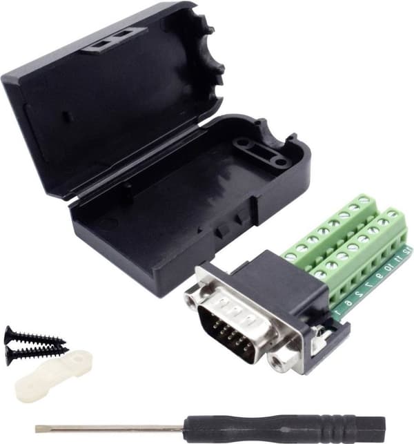 Quadrios 2010C254 VGA-kontakt, höger Antal poler: 15 Svart 1 set(ar)