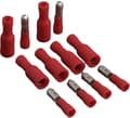 Miniatyrbillede 3 af 4: Quadrios 23C490 Rundt stik 0,5 mm² - 1,5 mm² Rød 100 stk.