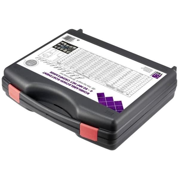 TRU COMPONENTS TC-11894512 Sortiment av rörformiga terminaler 6 - 50 mm² med presstång 6 mm², 50 mm², silver281 st.