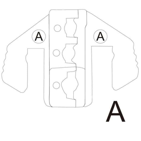 TOOLCRAFT PLE-0A pressformar för isolerade terminaler - Spännöppning: 0,5 till 6 mm²