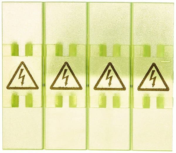 Plint - Wieland plint - 04.343.4956.8 - Protector ad VB 8/4, Gul färg, Pack 10