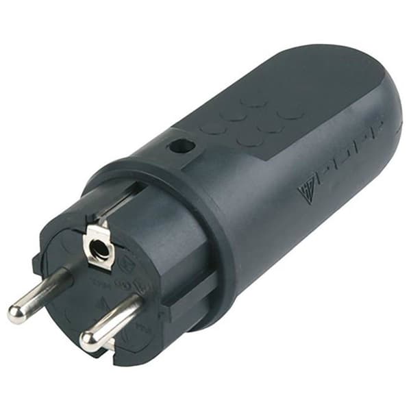 REV 0512090555 Stickpropp Gummi 250 V Svart IP44