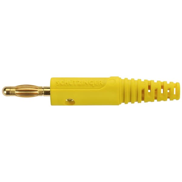 Schützinger Fjäderkorgskontakt Stift-Ø: 4 mm Gul 1 st