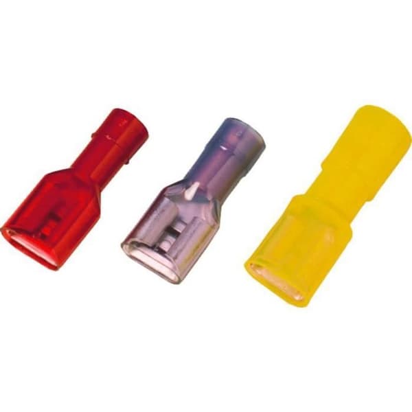 Cosse clip 2.8 mm x 0.5 mm Weidmüller VFSKHV/0,5-1,0/285 1491860000 helt isolerad röd 100 st(s)